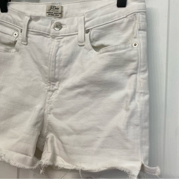 J. Crew Lookout Skinny High Rise White Shorts Waist 29 - Picture 5 of 16